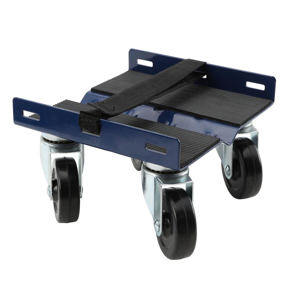 2.37 in. Dia Plate Caster 1000 lbs. Capacity Snowmobile Dolly Set - Super Arbor