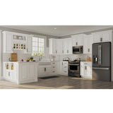Hampton Assembled 30x34.5x24 in. Sink Base Kitchen Cabinet in Satin White