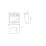 Maya Locking Stainless Steel Wall Mount Mailbox - Super Arbor