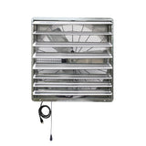 5088 CFM Silver Electric Powered Gable Mount Shutter Fan/Vent - Super Arbor