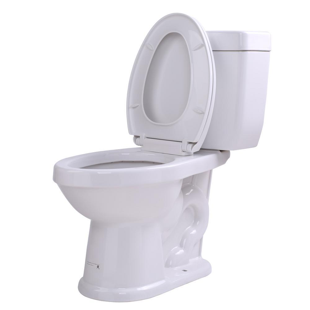 Talos 2-Piece 1.6 GPF Single Flush Elongated Toilet in White - Super Arbor