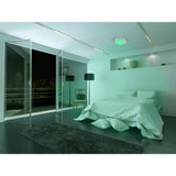 16 in. Voice Controlled Colors Brushed Nickel Smart LED Flush Mount - Super Arbor
