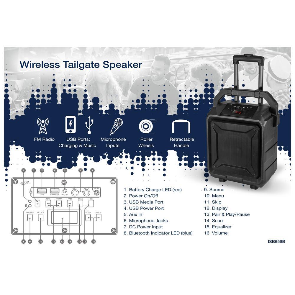 Portable Bluetooth Wireless Tailgate Speaker - Super Arbor