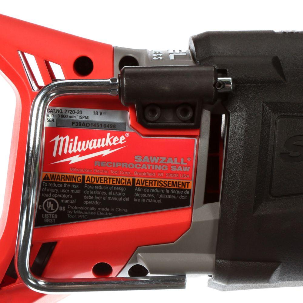 M18 FUEL 18-Volt Lithium-Ion Brushless Cordless SAWZALL Reciprocating Saw Kit W/(2) 5.0Ah Batteries, Charger & Hard Case - Super Arbor