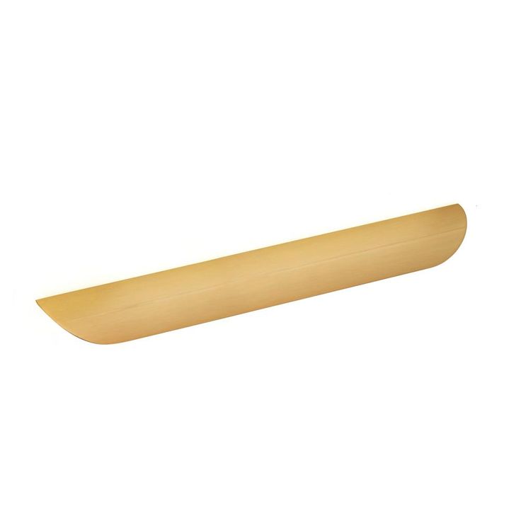 7-9/16 in. (192 mm) Brushed Gold Contemporary Drawer Pull