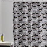 Top Dog 72 in. Cotton Percale Shower Curtain - Super Arbor