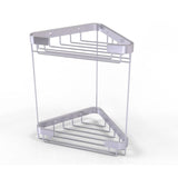 Allied Brass 1.7-in H Screw Mount Solid Brass Satin Chrome Hanging Shower Caddy