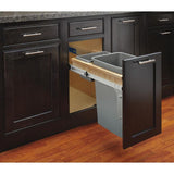 Rev-A-Shelf 35-Quart Plastic Pull Out Trash Can