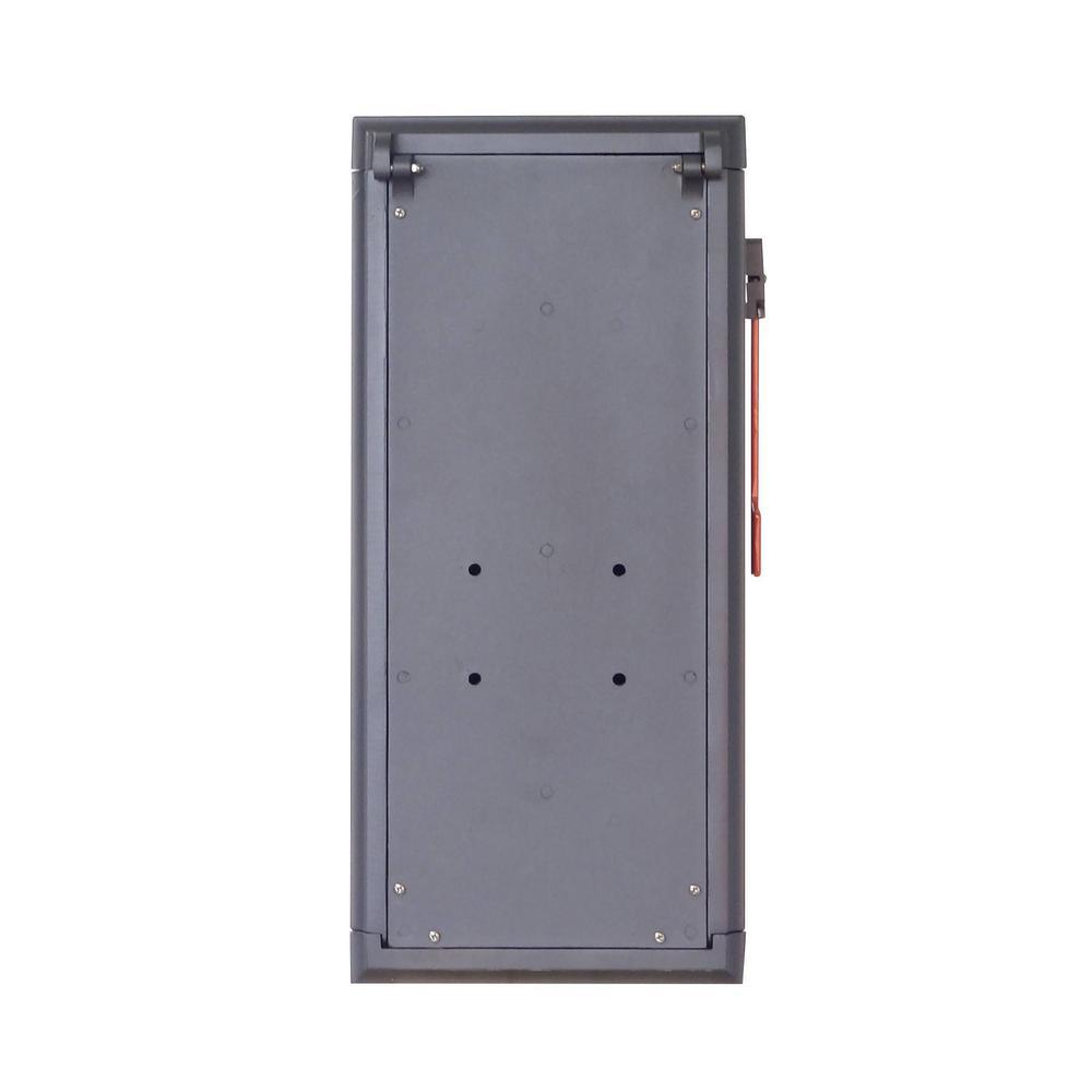 Traditional Black Post Mount Mailbox - Super Arbor
