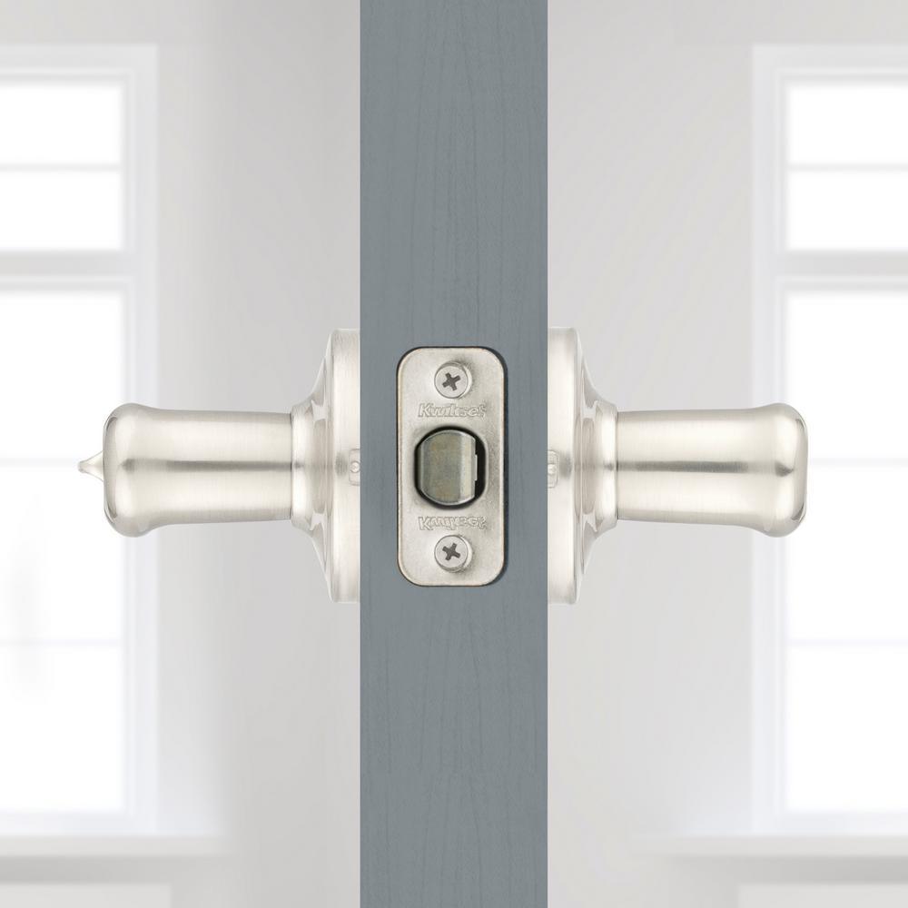 Tustin Satin Nickel Entry Door Lever featuring SmartKey Security - Super Arbor