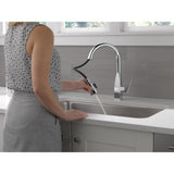 Xander Single-Handle Pull-Down Sprayer Kitchen Faucet in Chrome - Super Arbor