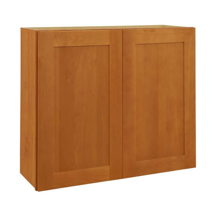 Home Decorators Collection Newport 33 in. W x 12 in. D x 42 in. H Assembled Plywood Wall Kitchen Cabinet in Cinnamon with Soft Close