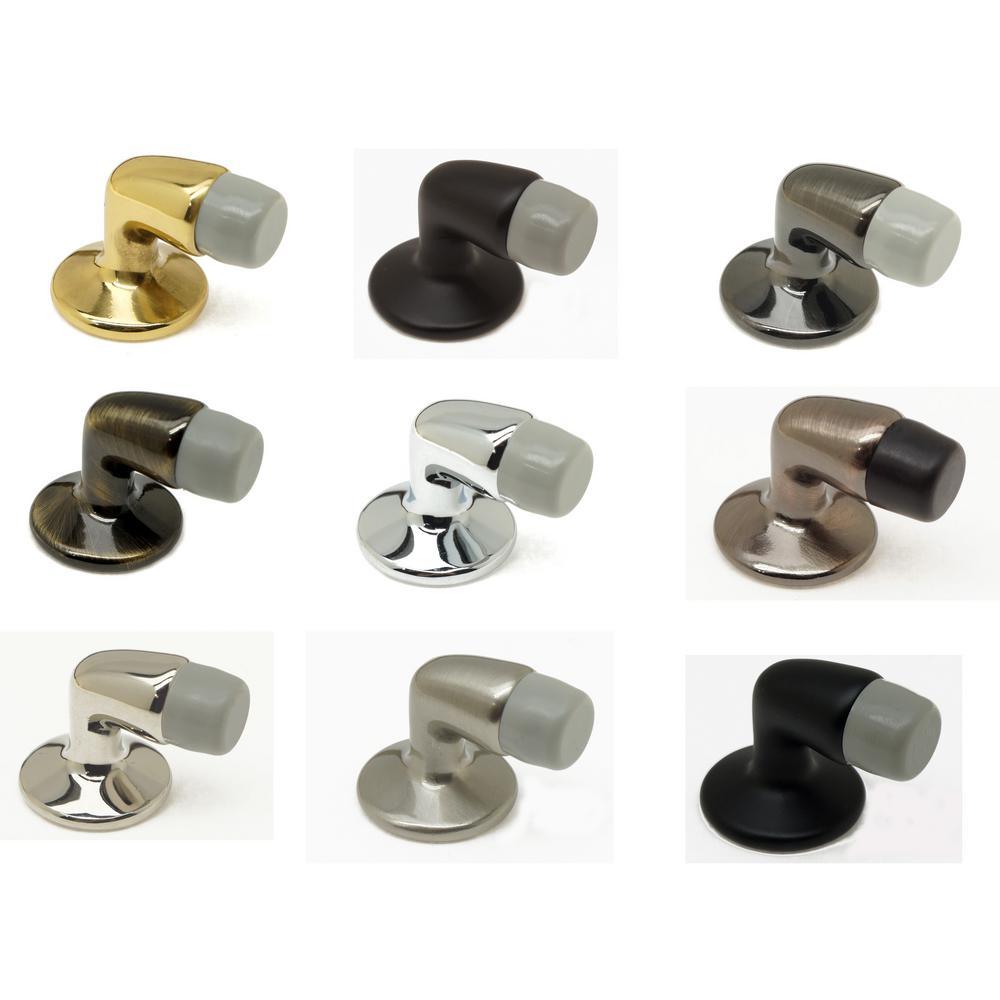Mini Solid Brass Floor Mounted Gooseneck Door Stop in Oil-Rubbed Bronze - Super Arbor
