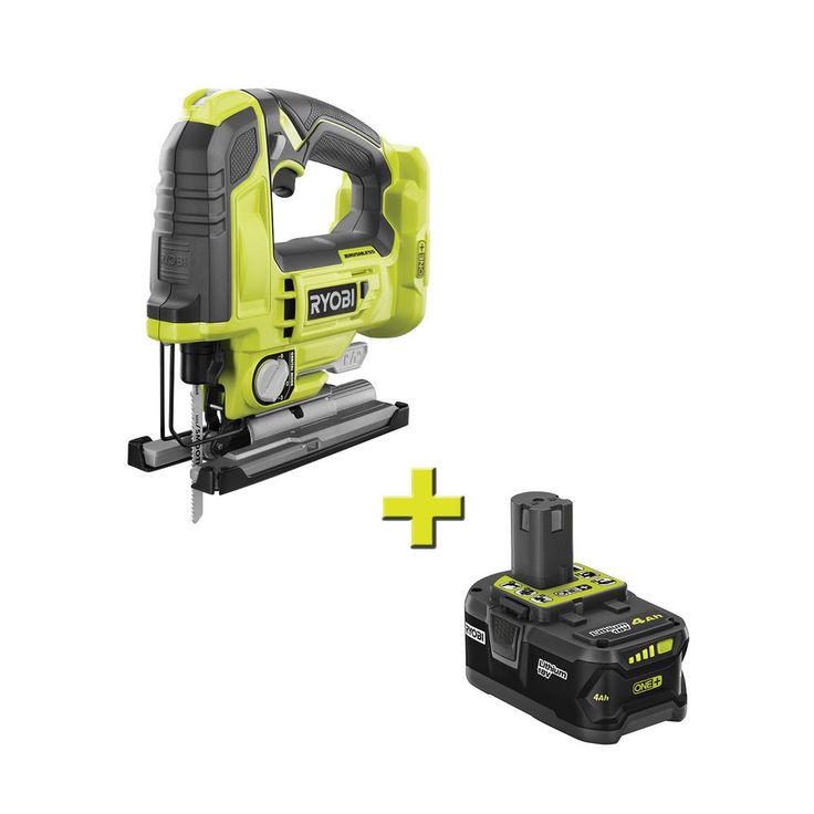 18-Volt ONE+ Cordless Brushless Jig Saw with 4.0 Ah Lithium-Ion Battery