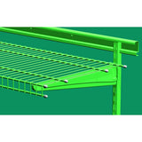1/4 in. Silver Shelf End Caps for Maximum Load Ventilated Wire Shelving (24-Pack) - Super Arbor