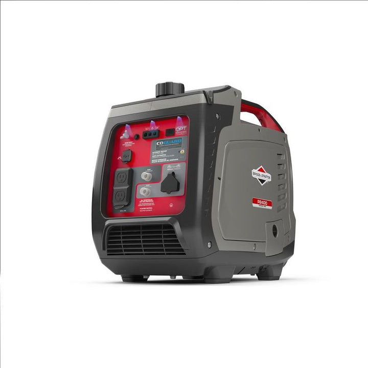 Briggs & Stratton PowerSmart Series 2400-Watt Recoil Start Gasoline Powered Portable Inverter Generator with OHV Engine featuring CO Guard