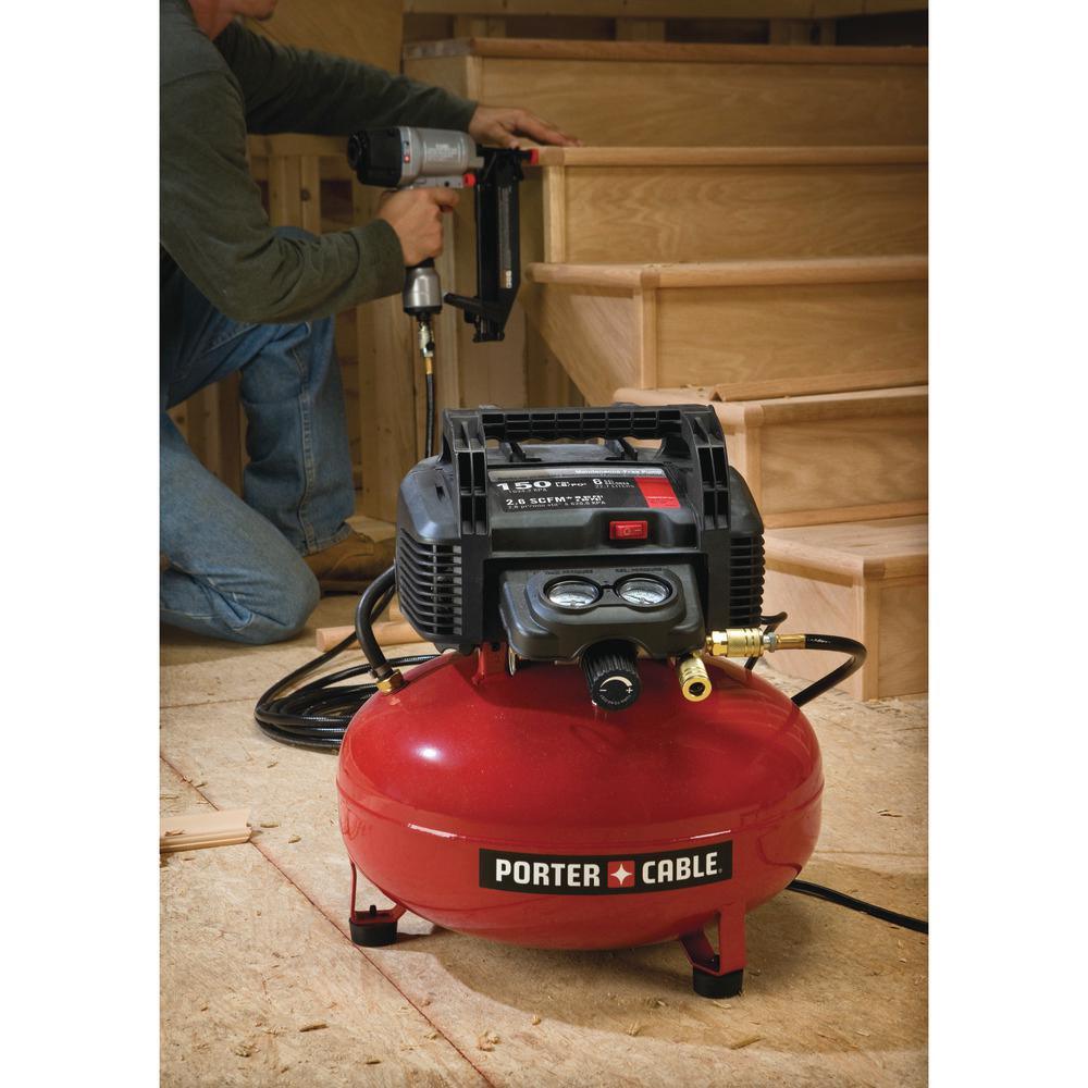 6 Gal. 150 PSI Portable Electric Air Compressor with 16-Gauge, 18-Gauge and 23-Gauge Nailer Combo Kit (3-Tool) - Super Arbor