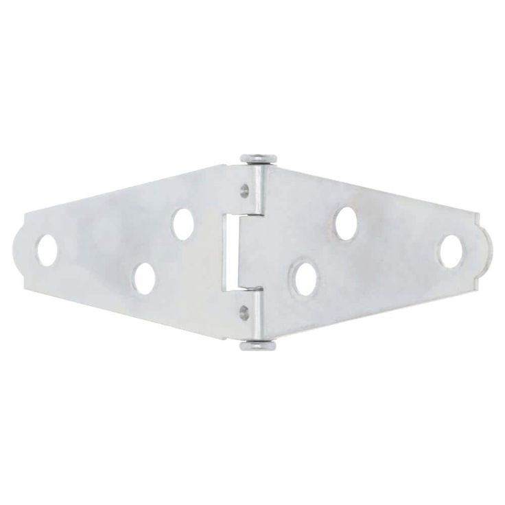 Everbilt 2 in. x 2 in. Zinc-Plated Strap Hinge (2-Pack)