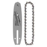 Milwaukee 8 in. Chainsaw Bar & Chain Combo, 3/8 in. Low Profile Pitch, .043 in. Gauge (2-Piece Set)
