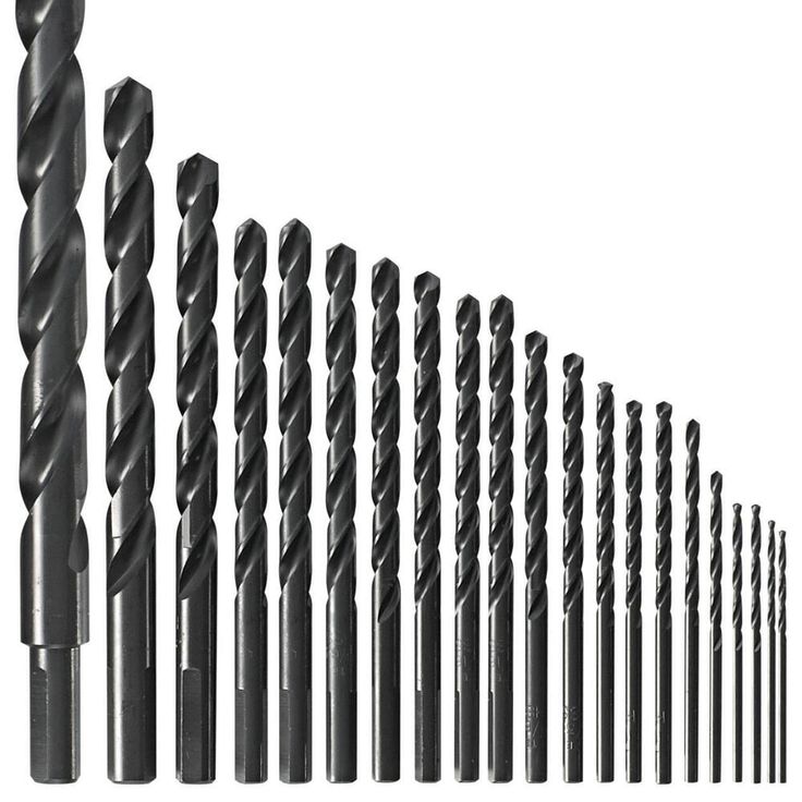 Bosch 21-Piece Assorted Black Oxide Coated HSS Twist Drill Bit Set