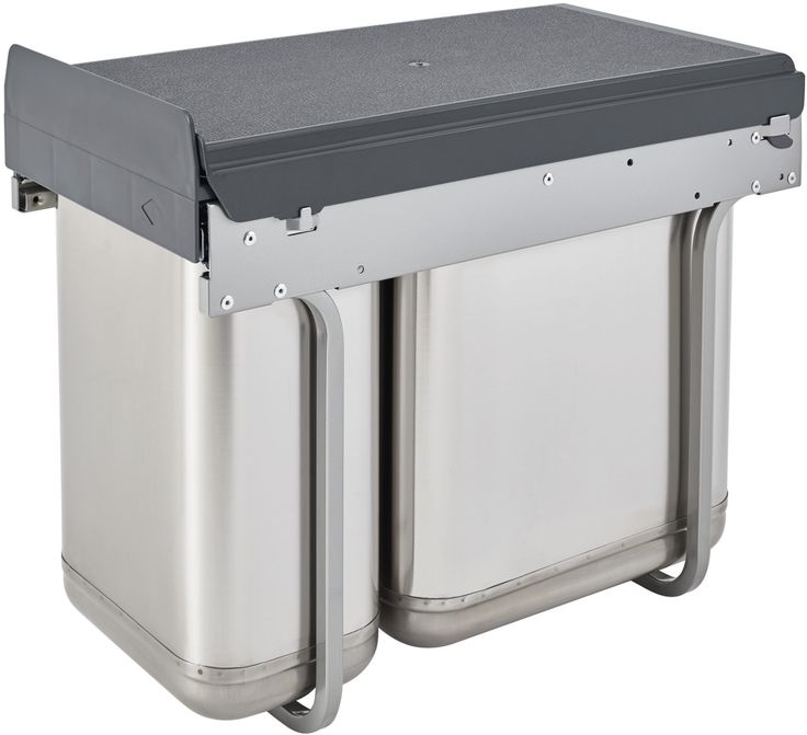 Rev-A-Shelf 8-Quart Plastic Pull Out Trash Can