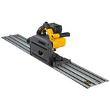 FLEXVOLT 60-Volt MAX Lithium-Ion Cordless Brushless 6-1/2 in. Track Saw Kit with Battery 2Ah, Charger, Case and Track - Super Arbor