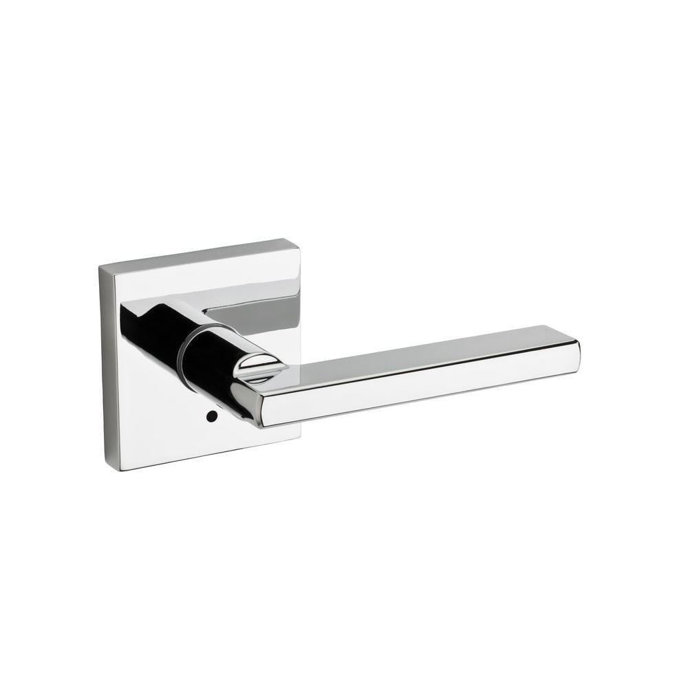 Halifax Square Matte Black Privacy Bed/Bath Door Lever - Super Arbor