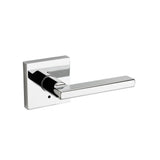 Halifax Square Matte Black Privacy Bed/Bath Door Lever - Super Arbor