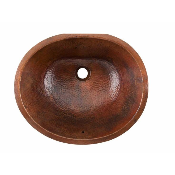 SINKOLOGY Freud 19 in. Undermount Solid Copper Bathroom Sink in Aged Copper