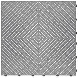 Swisstrax 15.75 in. x 15.75 in. Silver Ribtrax Smooth ECO Flooring (6-Tile/pack) (10 sq. ft.)