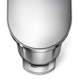 simplehuman 45-Liter Brushed Stainless Steel Steel Trash Can with Lid