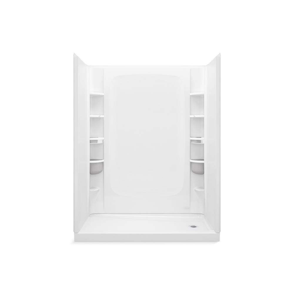 Ensemble 30 in. x 60 in. Single Threshold Right-Hand Shower Base in White - Super Arbor
