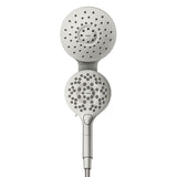 Aromatherapy 6-Spray Patterns 6.5 in. Tub Wall Mount Dual Shower Heads with INLY Capsules in Spot Resist Brushed Nickel