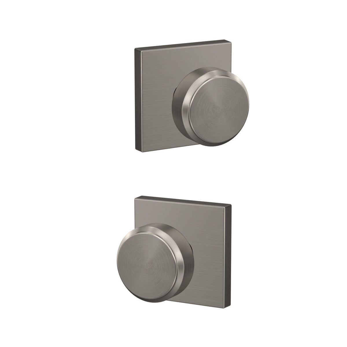 Custom Bowery Matte Black Collins Trim Combined Interior Door Knob