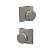 Custom Bowery Matte Black Collins Trim Combined Interior Door Knob