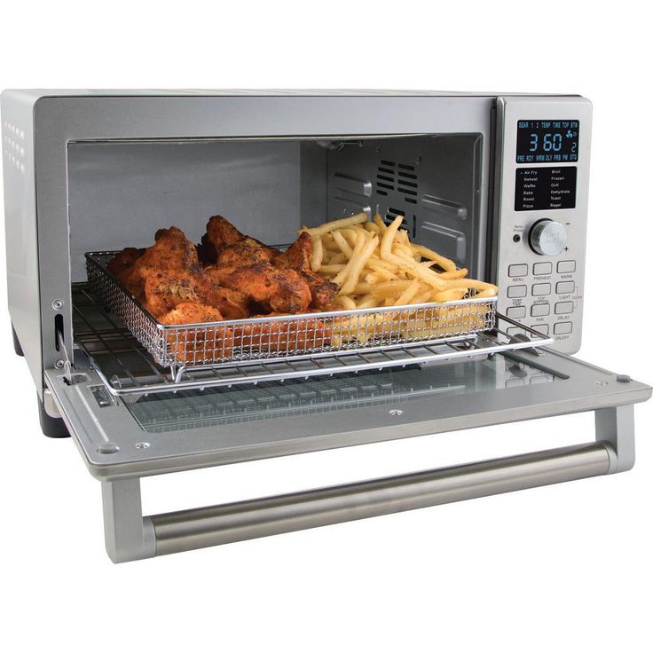 Bravo XL 1800 W 4-Slice Stainless Steel Toaster Oven and Air Fryer