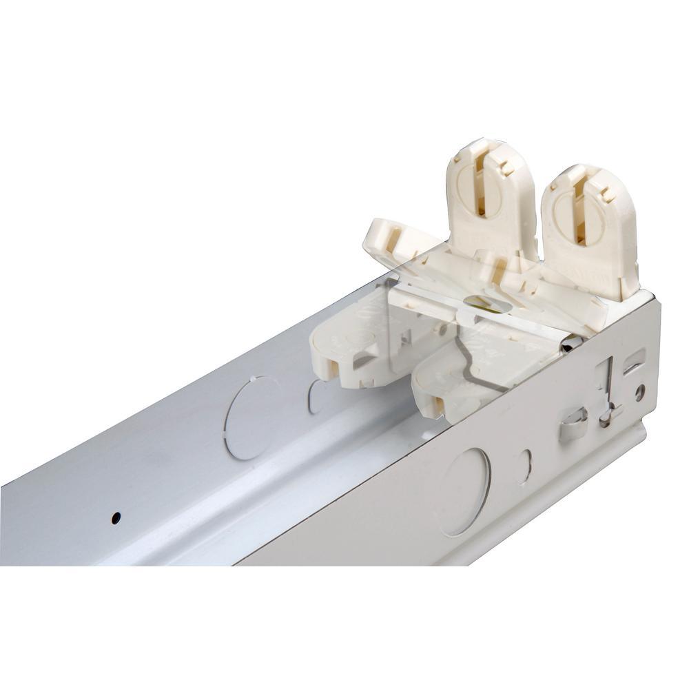 40-Watt 2-Light White 4 ft. Fluorescent Strip Light - Super Arbor