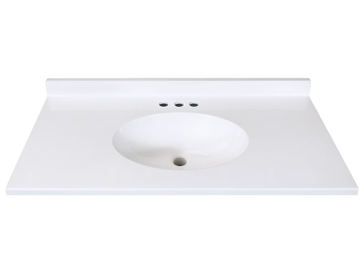 Style Selections Ellenbee 36.5-in White Single Sink Bathroom Vanity with White Cultured Marble Top
