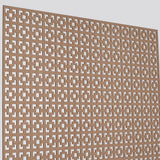 72 in. x 24 in. x 1/8 in. Unfinished Multi Square Decorative Perforated Paintable MDF Screening Panel Insert - Super Arbor