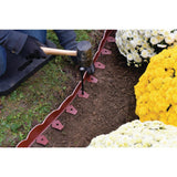 ProFlex 2 in. x 100 ft. Red Polyethylene Scalloped Woodgrain  No-Dig Edging Kit - Super Arbor
