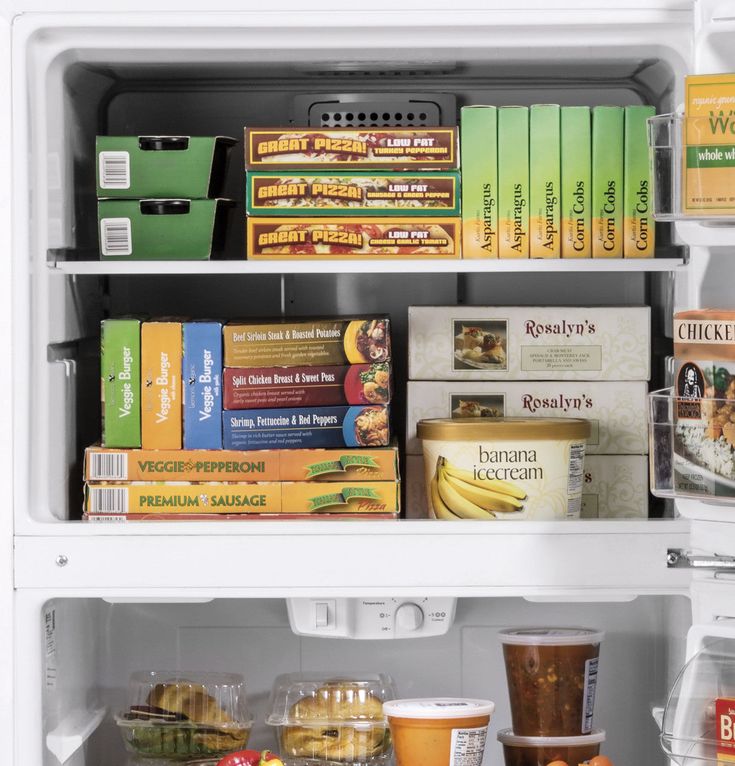GE 17.5 cu. ft. Top Freezer Refrigerator in White