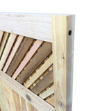 3.5 ft. H W x 6 ft. H H Western Red Cedar Flat Top Supreme Lattice Fence Gate - Super Arbor