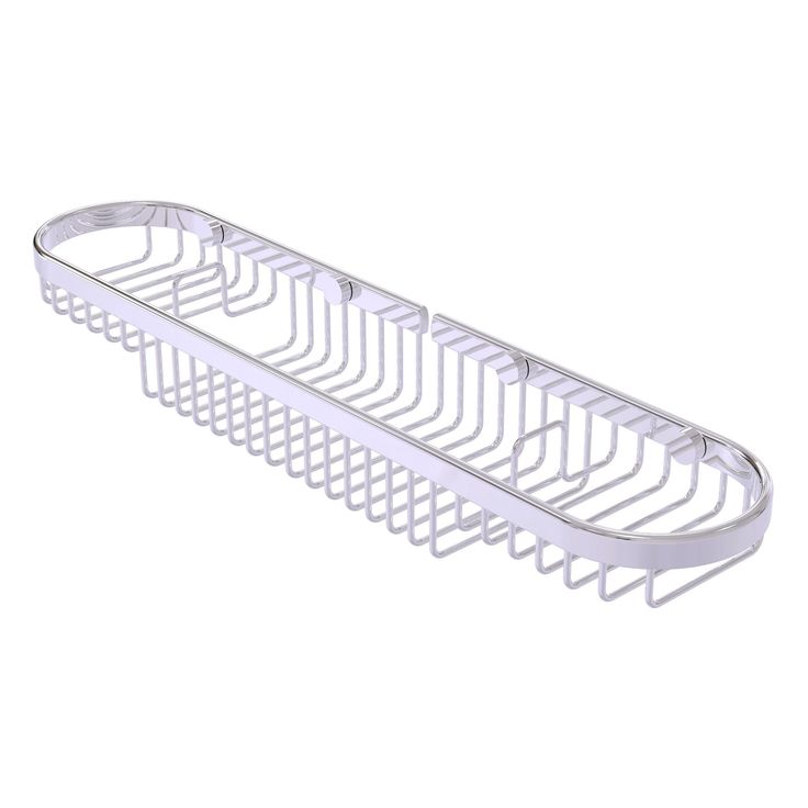 Allied Brass Oval Combination Shower Basket in Matte Black