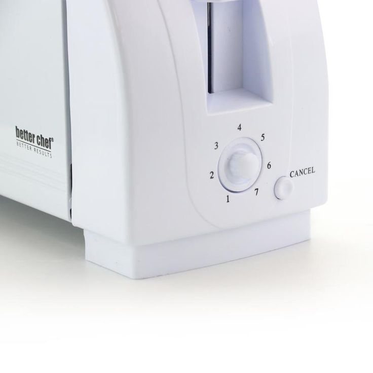 Better Chef 2-Slice White 500-Watt Toaster
