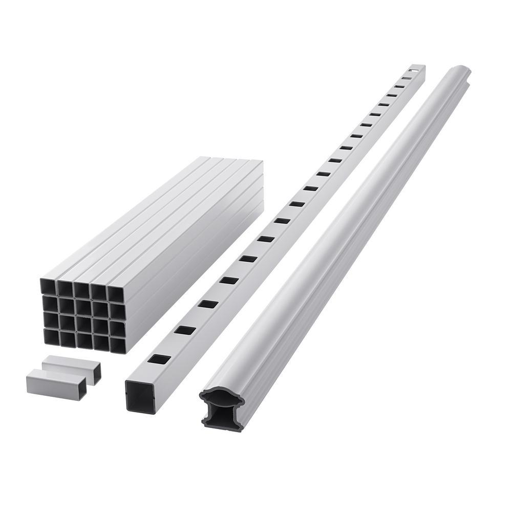 ArmorGuard Classic 94 in. White Composite Rail Kit - Super Arbor