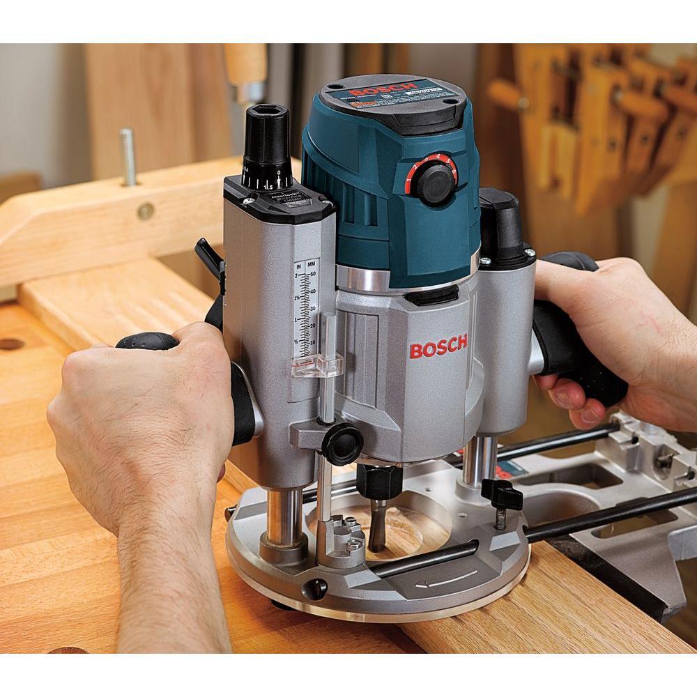 15 Amp 3-1/2 in. 2.3 HP Corded Electric Variable Speed Fixed Base Router Kit with Trigger Control - Super Arbor