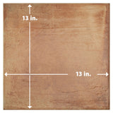 Merola Tile Rustic Cotto 13 in. x 13 in. Porcelain Floor and Wall Tile, Brown (14.4 sq. ft./Case)