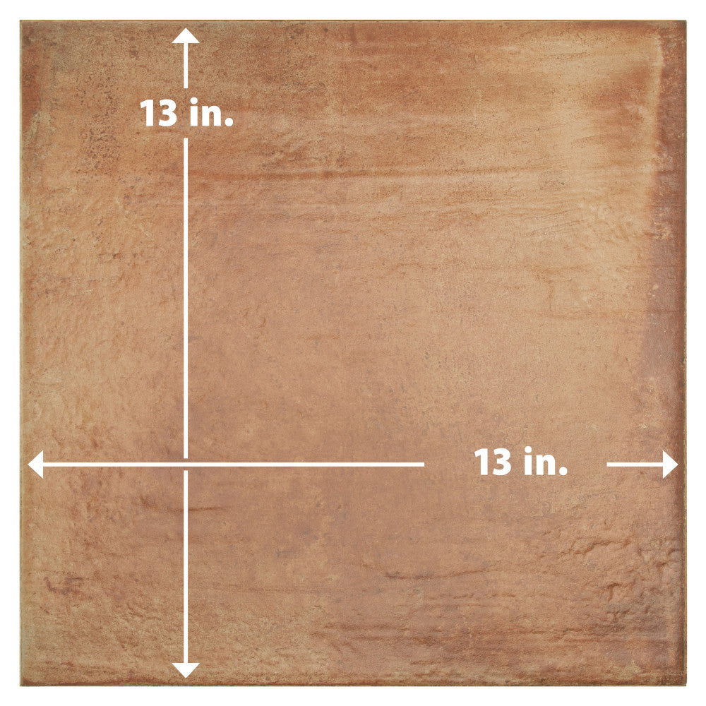 Merola Tile Rustic Cotto 13 in. x 13 in. Porcelain Floor and Wall Tile (14.63 sq. ft. / case)