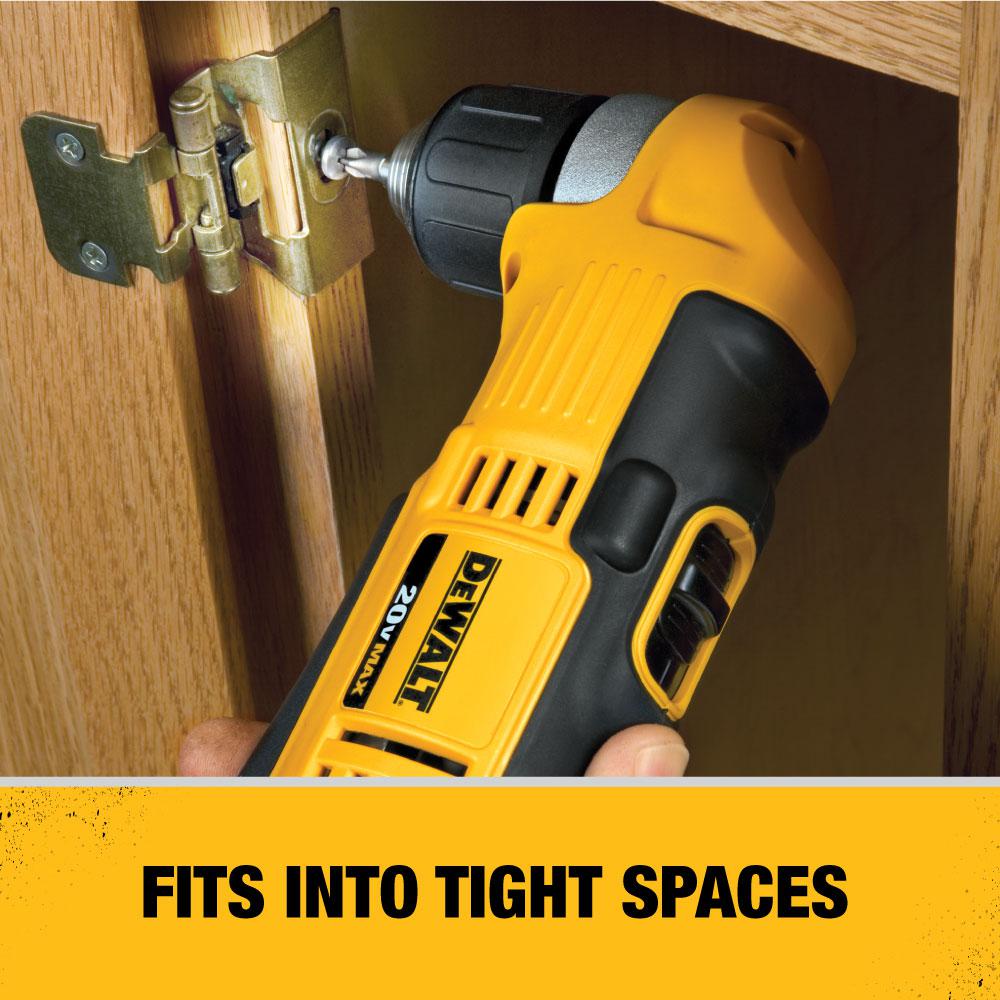 3/8 in. 20-Volt MAX Lithium-Ion Cordless Right Angle Drill with Bonus Compact Battery Pack 3.0 Ah - Super Arbor