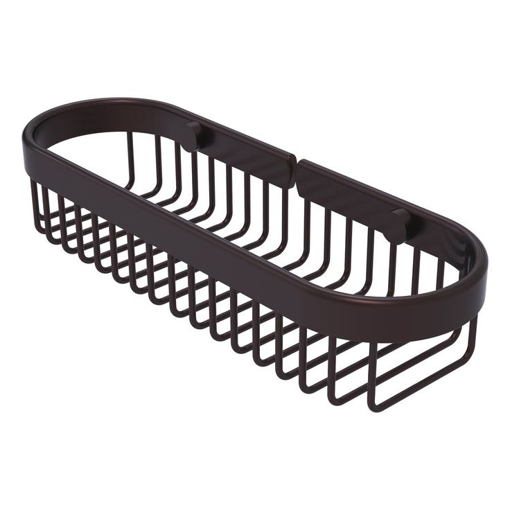 Allied Brass Oval Toiletry Wire Basket in Antique Bronze